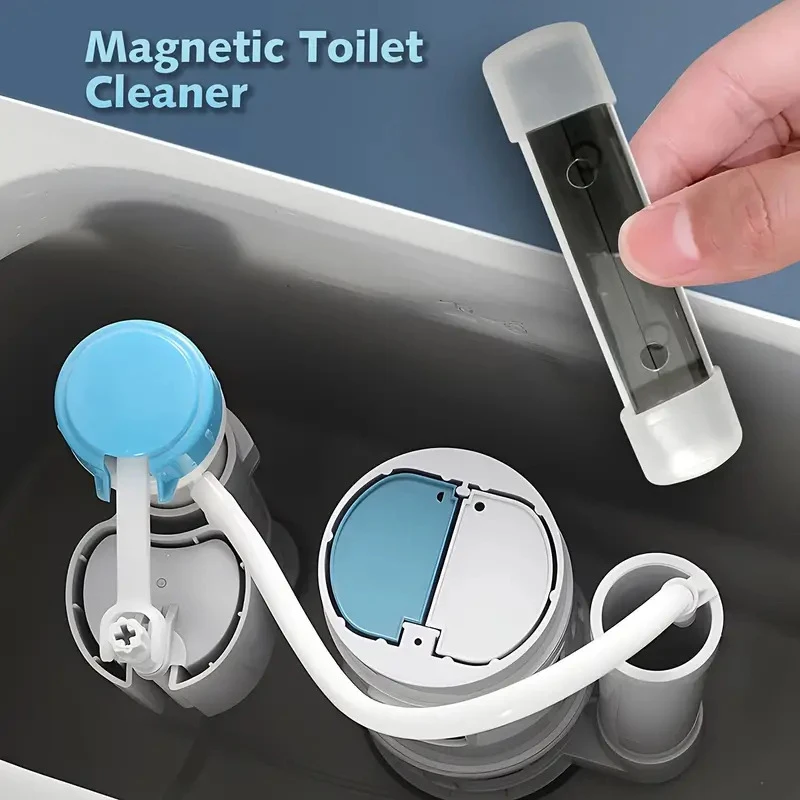 Long-Lasting Magnetic Toilet Cleaner, Toilet Bowl Cleaner, Cleaning Magnets for Bathroom