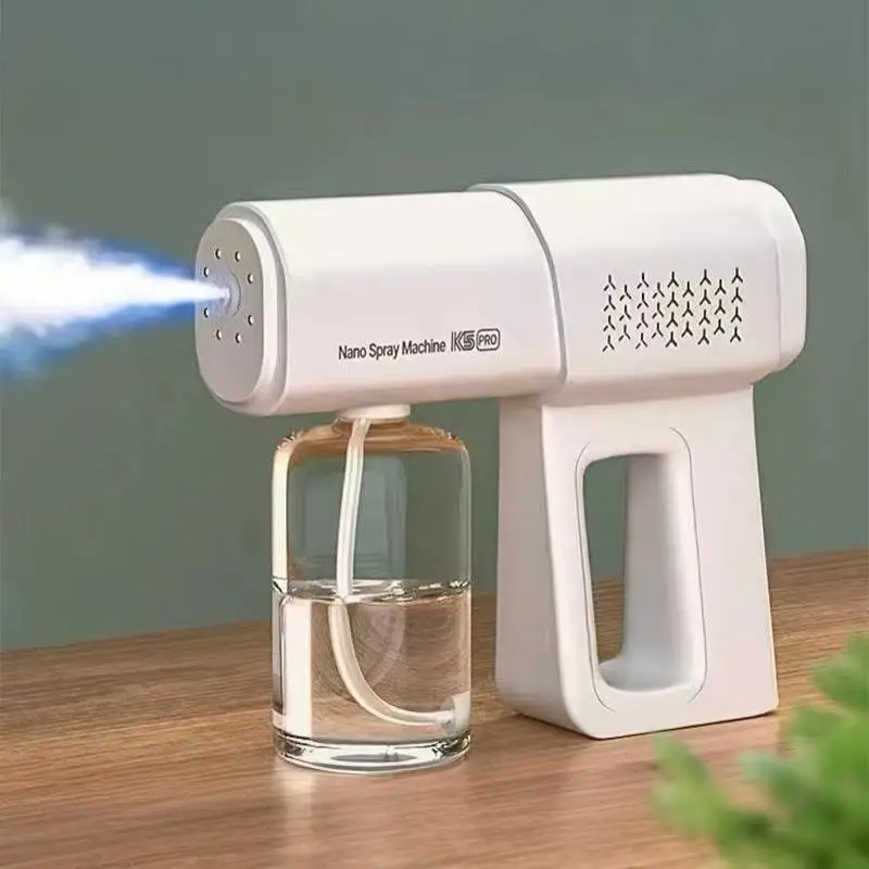 380ML Electric Nano Blue Light Steam Spray K5 Wireless Fogging Disinfection Sprayer Atomization Machine For Home Office
