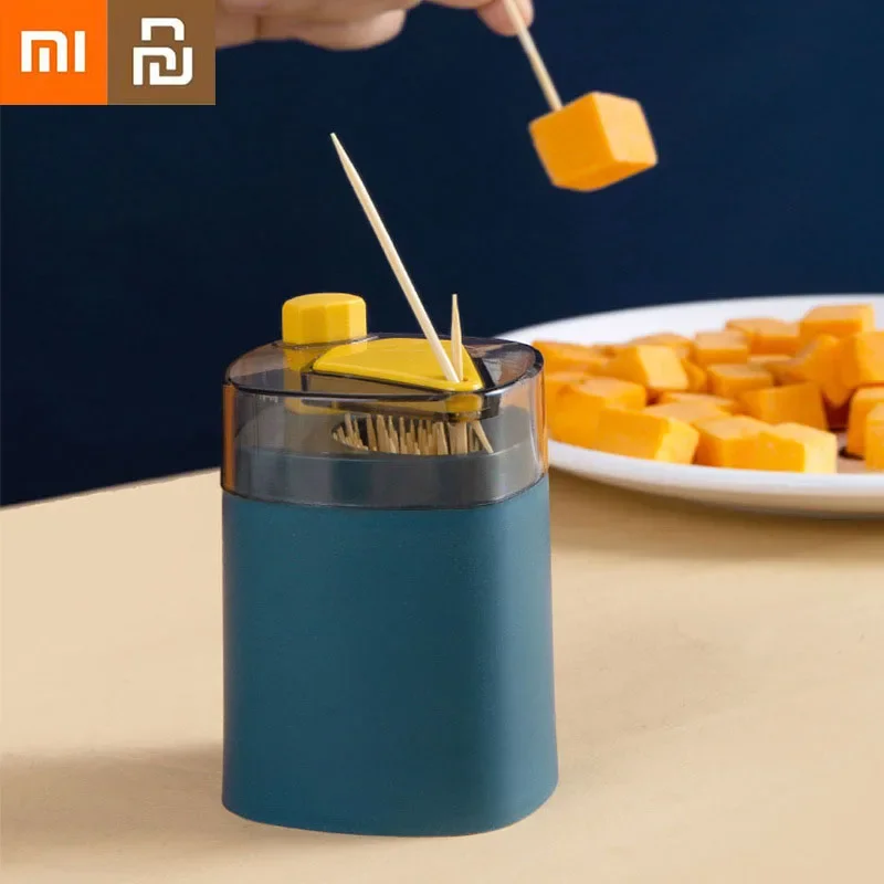 

Коробка для зубочисток Xiaomi Youpin, выдвижная коробка для зубочисток, креативный Автоматический Портативный Держатель Для Зубочисток Push-типа для дома и ресторана