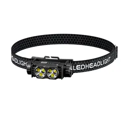 White 6 LED headlamp Fishing headlight Type-C USB  Torch Hunting 3 Modes lamp Camping Headlamp Flash Magnet tail light head