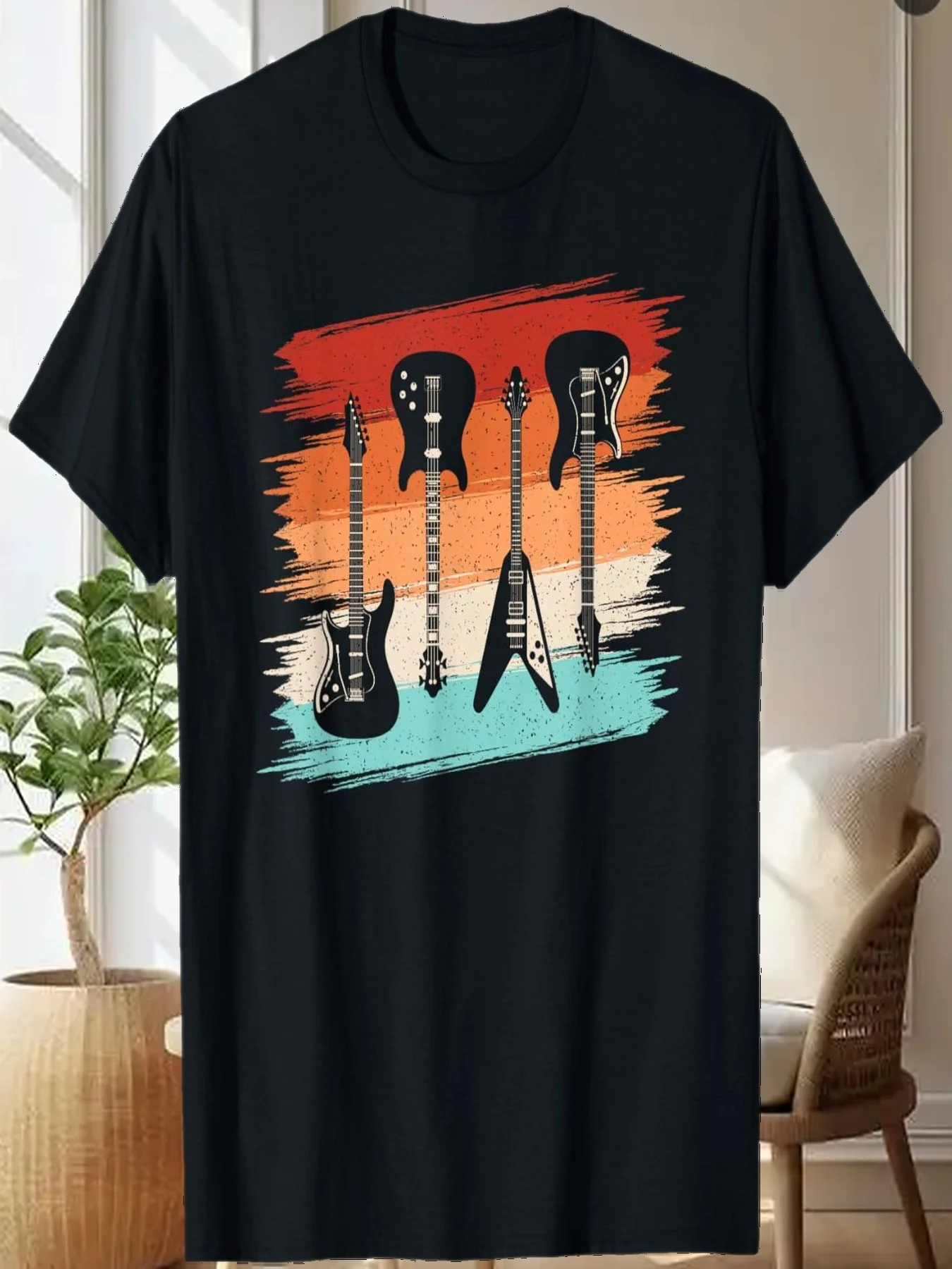 

Бас-гитара, электрогитара, ретро-гитарист, музыкальный любовник, рок-футболка