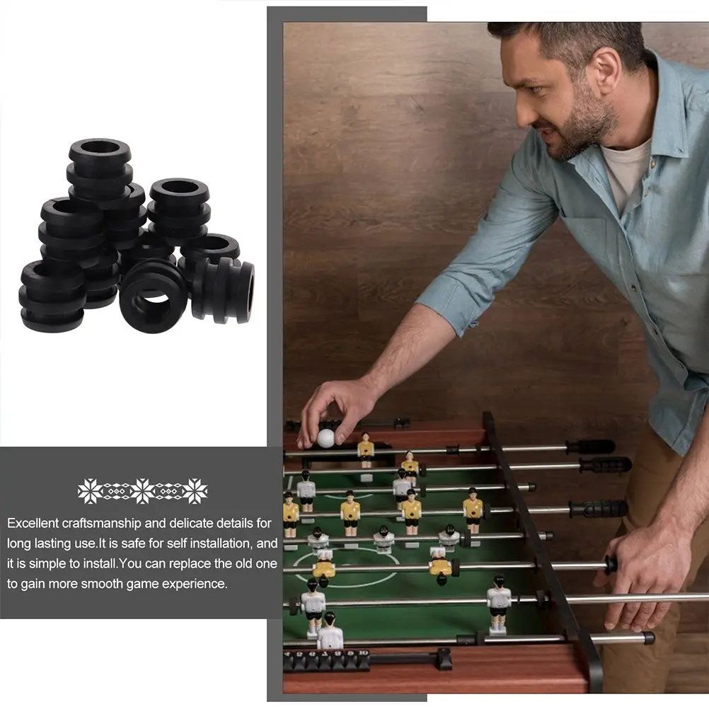 

15Pcs Plastic Football Machine Bearing Rods Table Foosball Bushings Easy to Replace Long Service Life Foosball Game Bearing Rod