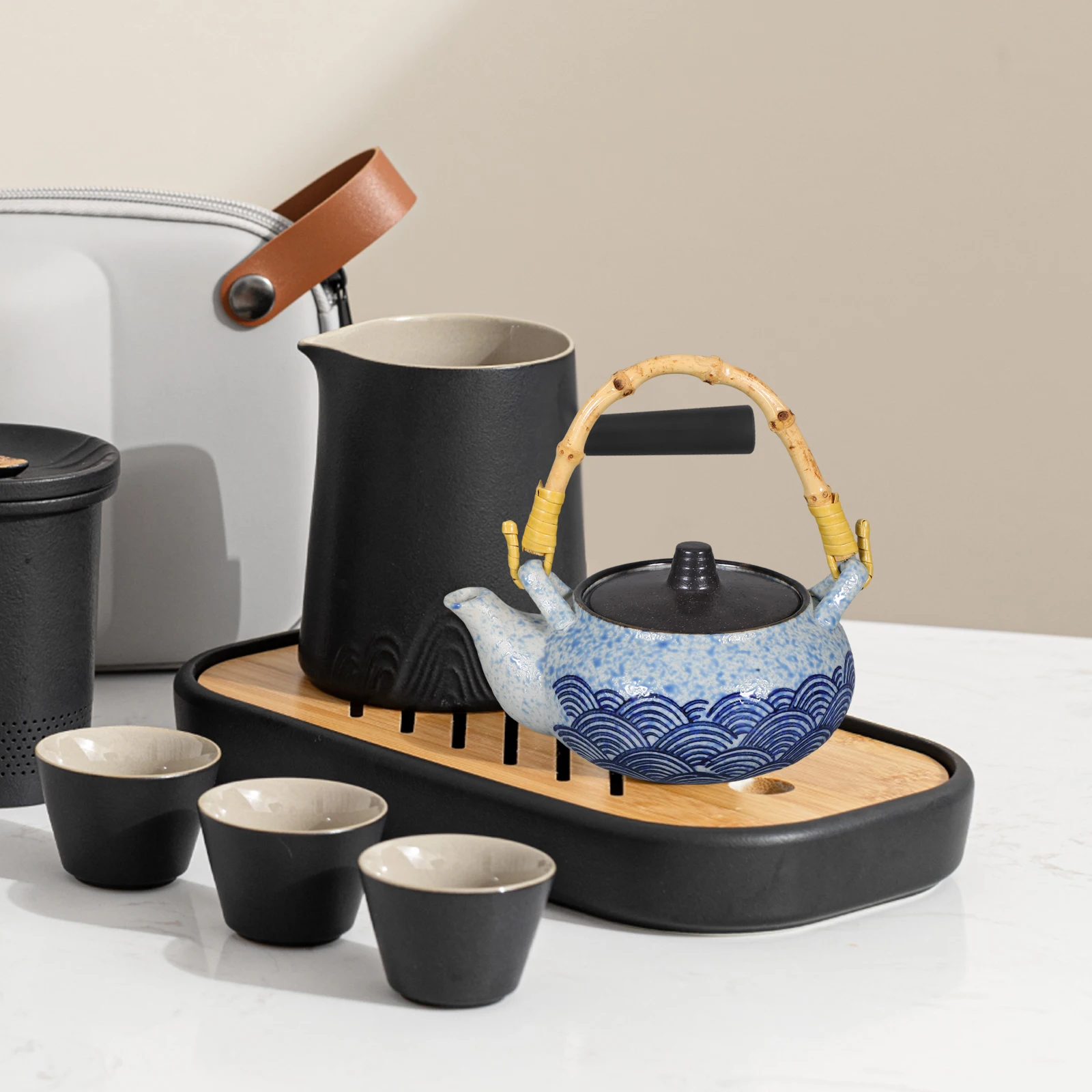 

Ceramic Teapot Kettle Retro Kettle Retro Teaware Porcelain Tea Pot Home Sushi Restaurant Easy Clean Longlasting