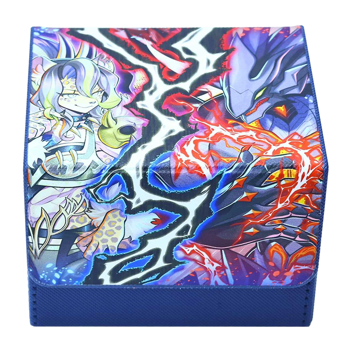 

Diy Yu-Gi-Oh! Vanquish Soul Holy Sue Card Storage Box Opcg Ws Ptcg Ygo Leather Magnetic Card Storage Box Anime Card Gift Toys