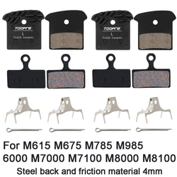 Bicycle Brake Pads For DEORE XT SLX M615 M675 M785 M985 M6000 M6100 M7000 M7100 M8000 M8100 Class Resin Semi-metal Pads