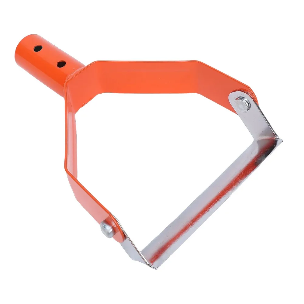Efficient Heavy Duty Stirrup Hoe Orange Stirrup Action Loop Hoe Carbon Steel Soil Loosening Scuffle Hoe Ditching