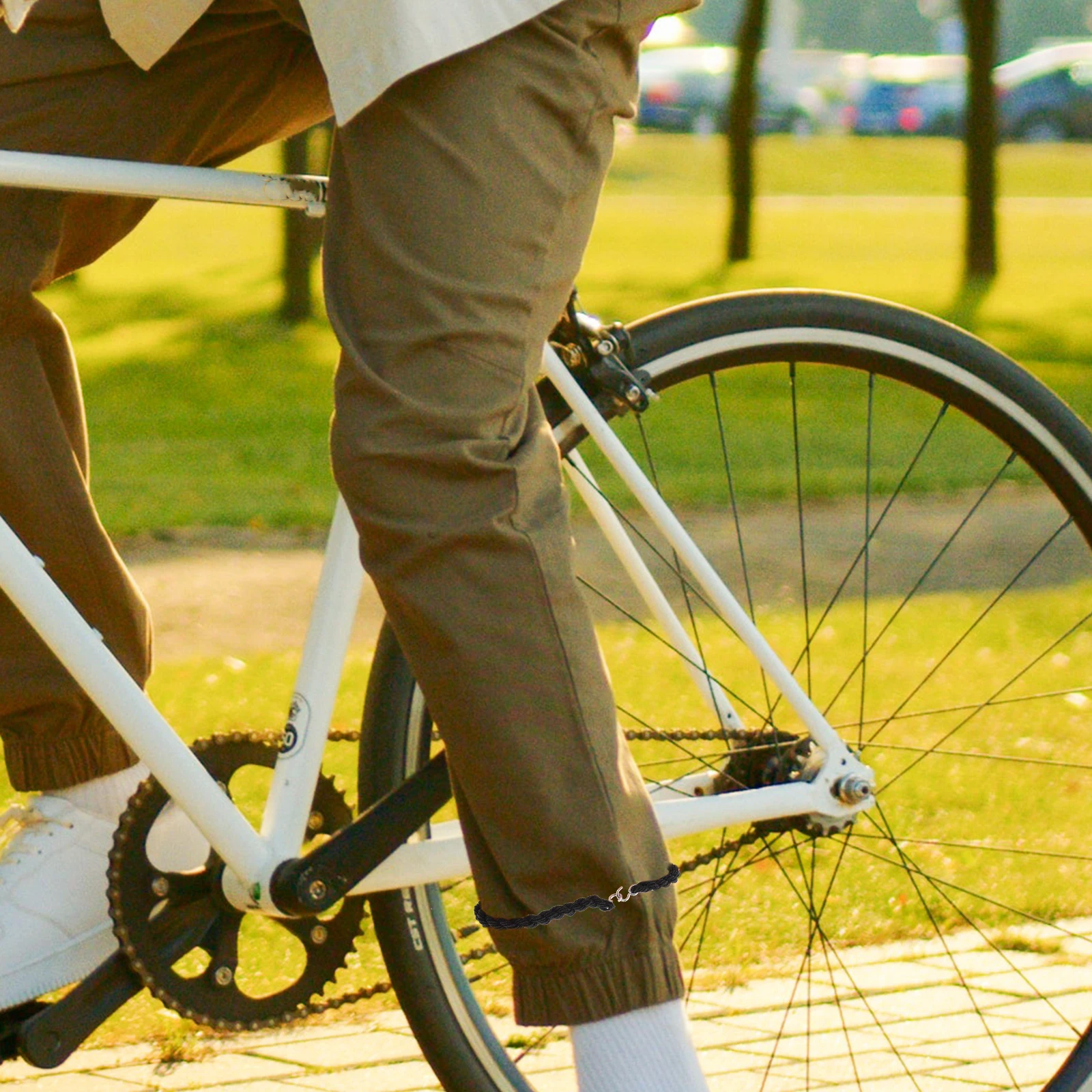 

10Pcs Elastic Leg Strap Multi-Functional Pants Leg Strap for Outdoor Boot Straps Fastening Ankle Straps Bundling Stretchy