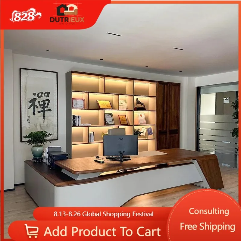 Minimalist Setup Office Desks Stand Shelf Console Extender Gaming Table Executive Reading Mesa De Computador Furniture Office