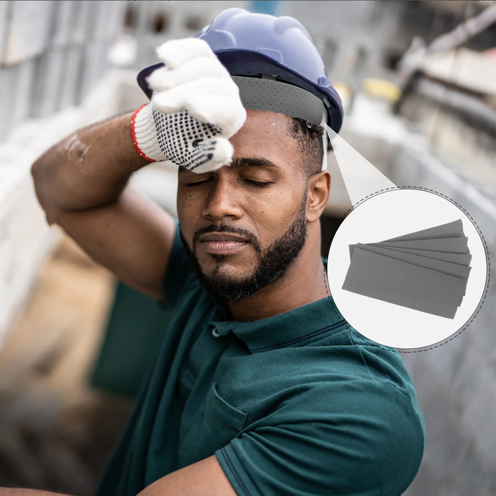

5Pcs Hard Hat Sweatbands Liners Anti-Sweat Breathable Pads Washable Safety Accessory Hard Hat Sweatbands