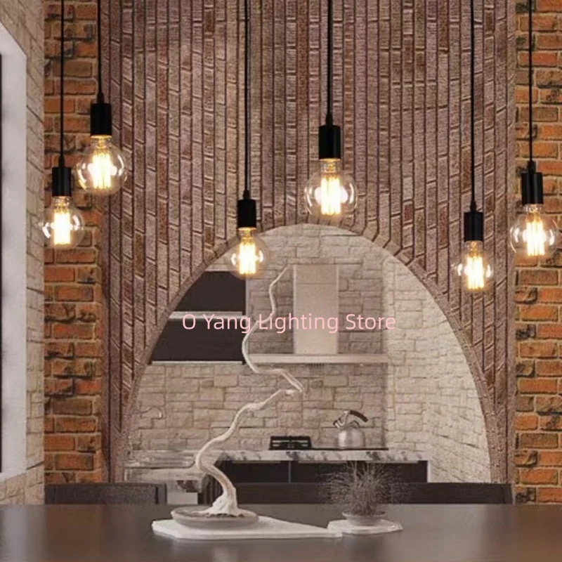 American Countryside Retro Multi Headed Spider Lamp Industrial Style Restaurant Office Hanging Pendant Light