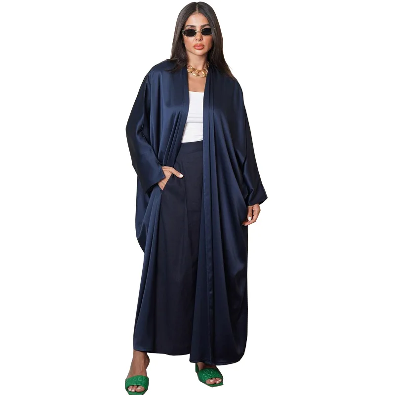 Muzułmański Eid Ramadan Otwarty Abaya Dubaj Luksusowe duże rozmiary Muzułmańskie ubrania modlitewne na wieczorne przyjęcie Skromna szata Odzież Caftan Femme