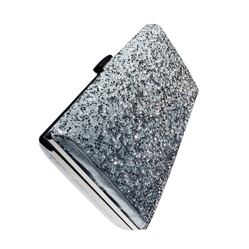 Women's Crystal Evening Handbag Shiny Clutch Bag for Rhinestone Party Prom Purse