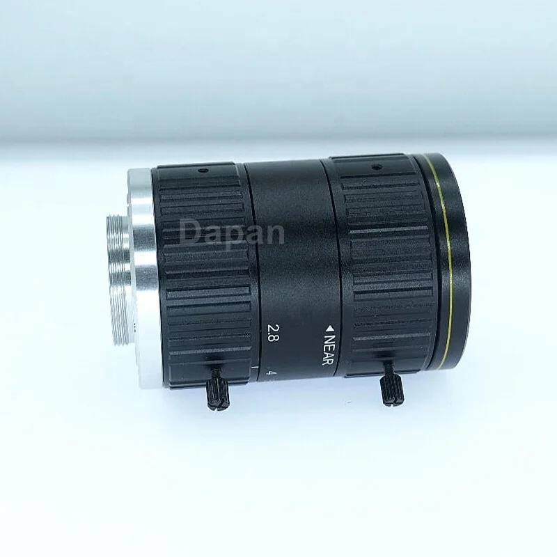 عدسة كاميرا احترافية C Mount Manual Iris مقاس 75 مم بدقة 8 ميجابكسل وحجم مستشعر 1 بوصة للتطبيقات الصناعية