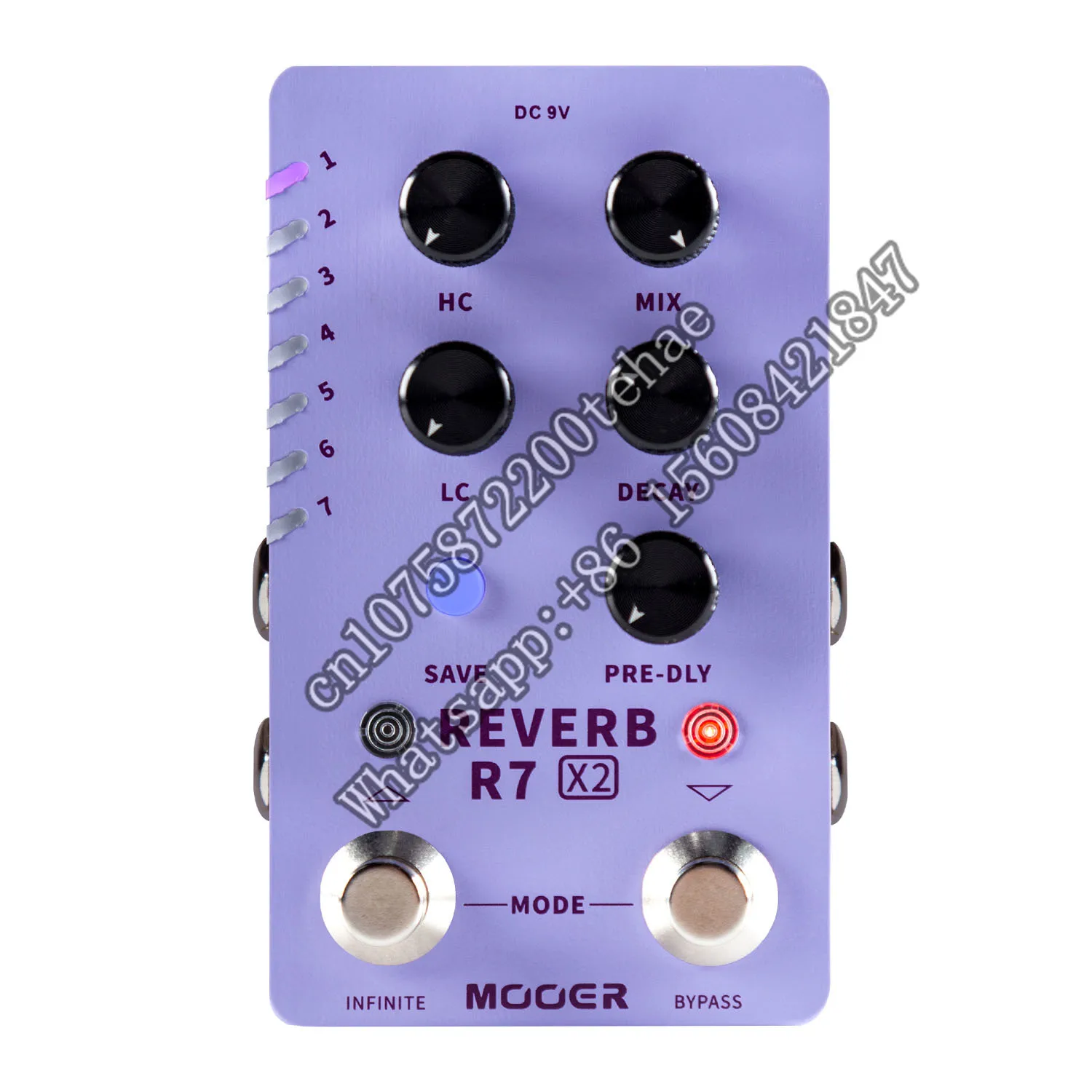 Mooer R7 X2 Electric Guitar Multieffect Pedal Stereo Multi Reverb Pedal From Classic Reverb To Modern Ambient 14 Reverb Types