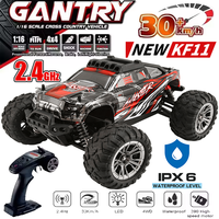 1/16 4WD RTR Fast RC Cars IPX6 Waterproof Max 33KM/H Electric Off-Road RC Monster Truck High Speed RC Vehicles Toy for Adult Kid