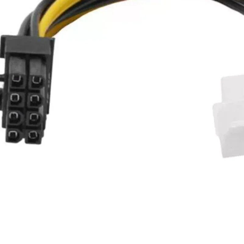 8Pin Male to Dual 4Pin Female PCIe Molex Power Cable High Compatibility for All Major Brand Graphics Cards