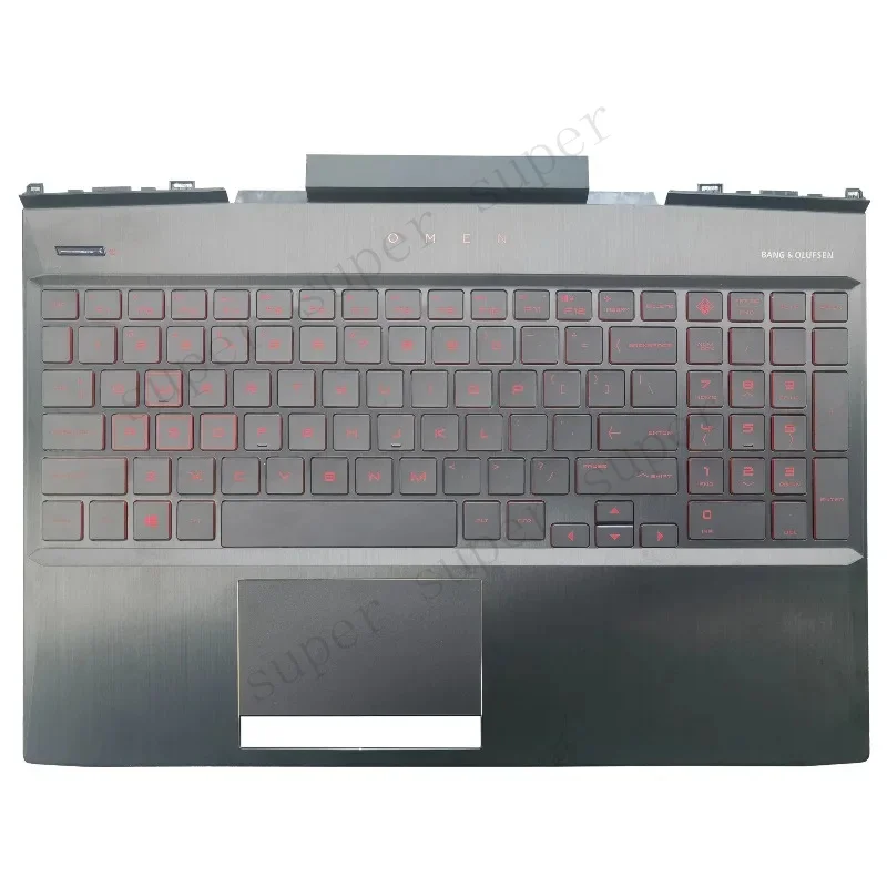 Original Keyboard For HP Omen 15-DC 15-dc1055TX TPN-Q211 Laptop Palmrest Top Case Backlit Gamer Keyboard L30195-001 L30194-001