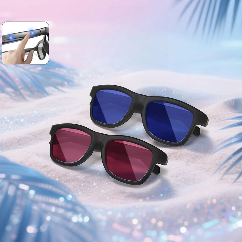 800 واط بكسل نظارات ذكية AI الترجمة الذكية HD اطلاق النار تسجيل الفيديو مكالمة صوتية الترجمة نظارات عدسة فوتوكروميك #2