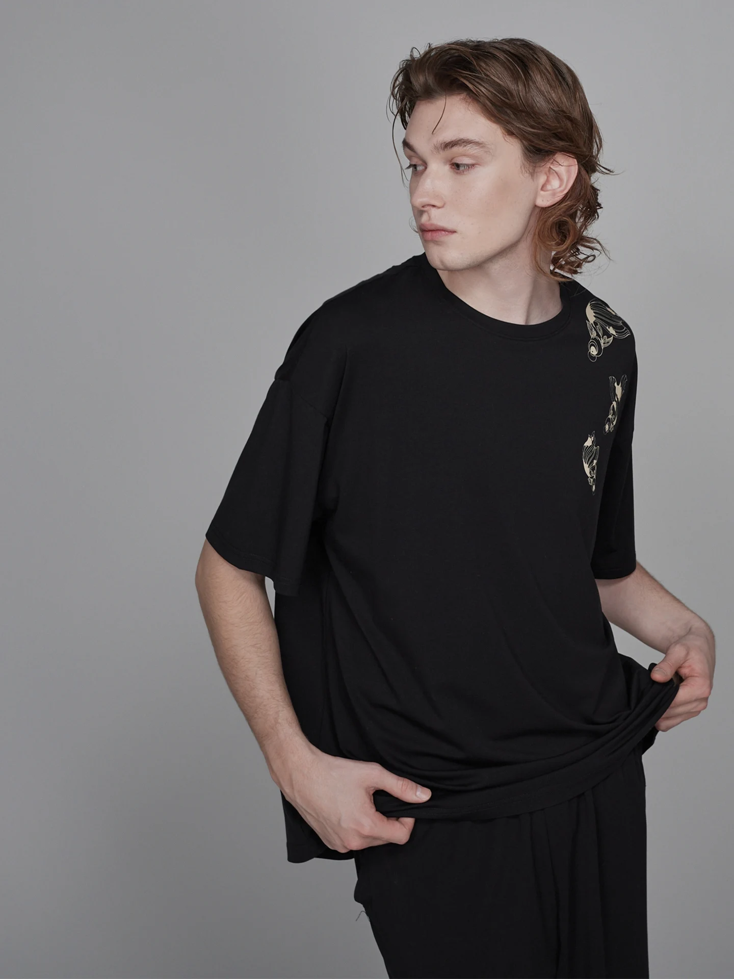 men's-summer-short-sleeve-short-pants-sleepwear-modal-cotton-thin-home-clothes-set-breathable-soft-round-neck-home-comfort-suit