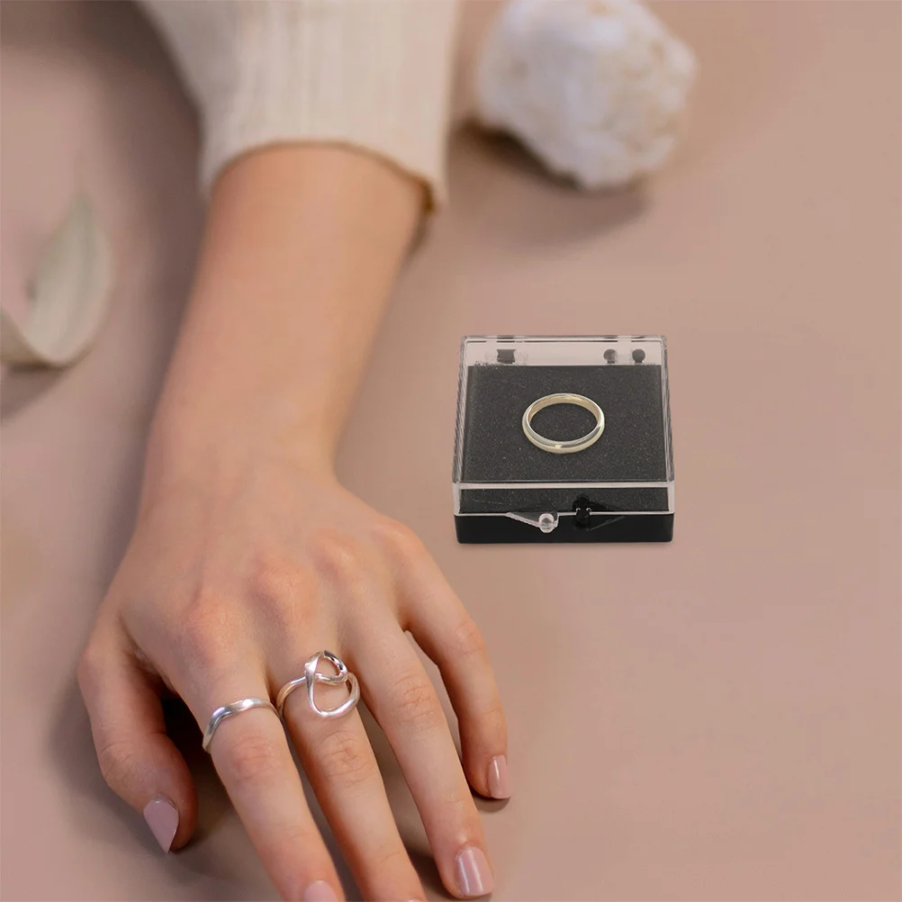 

10pcs Jewelry Box For Challenge Coin Display Medal Lapel Pin Badge Storage Organizer Plastic Sponge Material Elegant Showcase