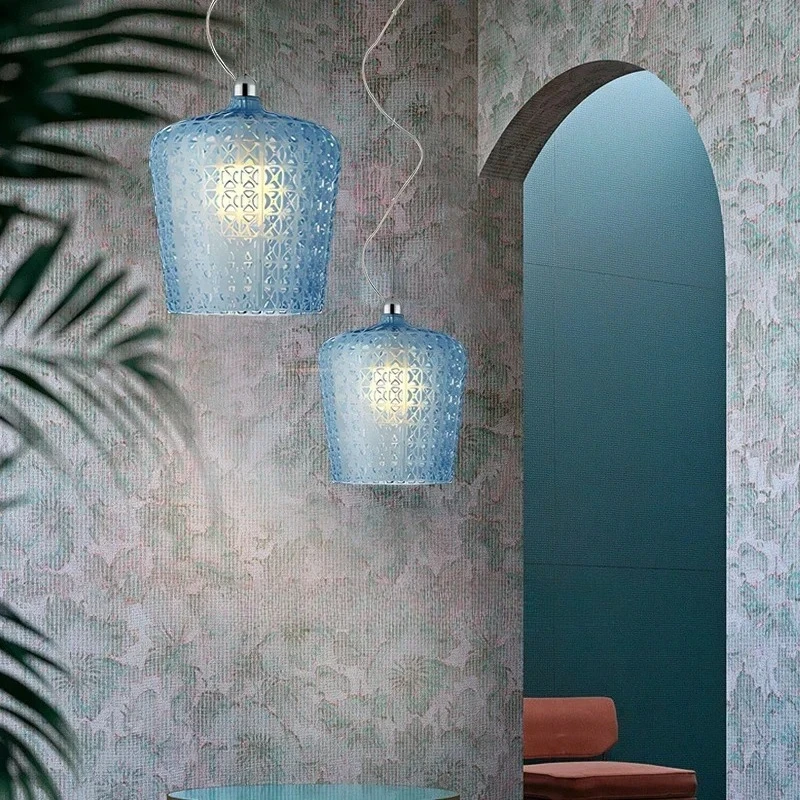 Nordic Designer Modern LED Creative Art Chandeliers Italian Hollowed Out Restaurant Pendant Light Living Room Model Decorative