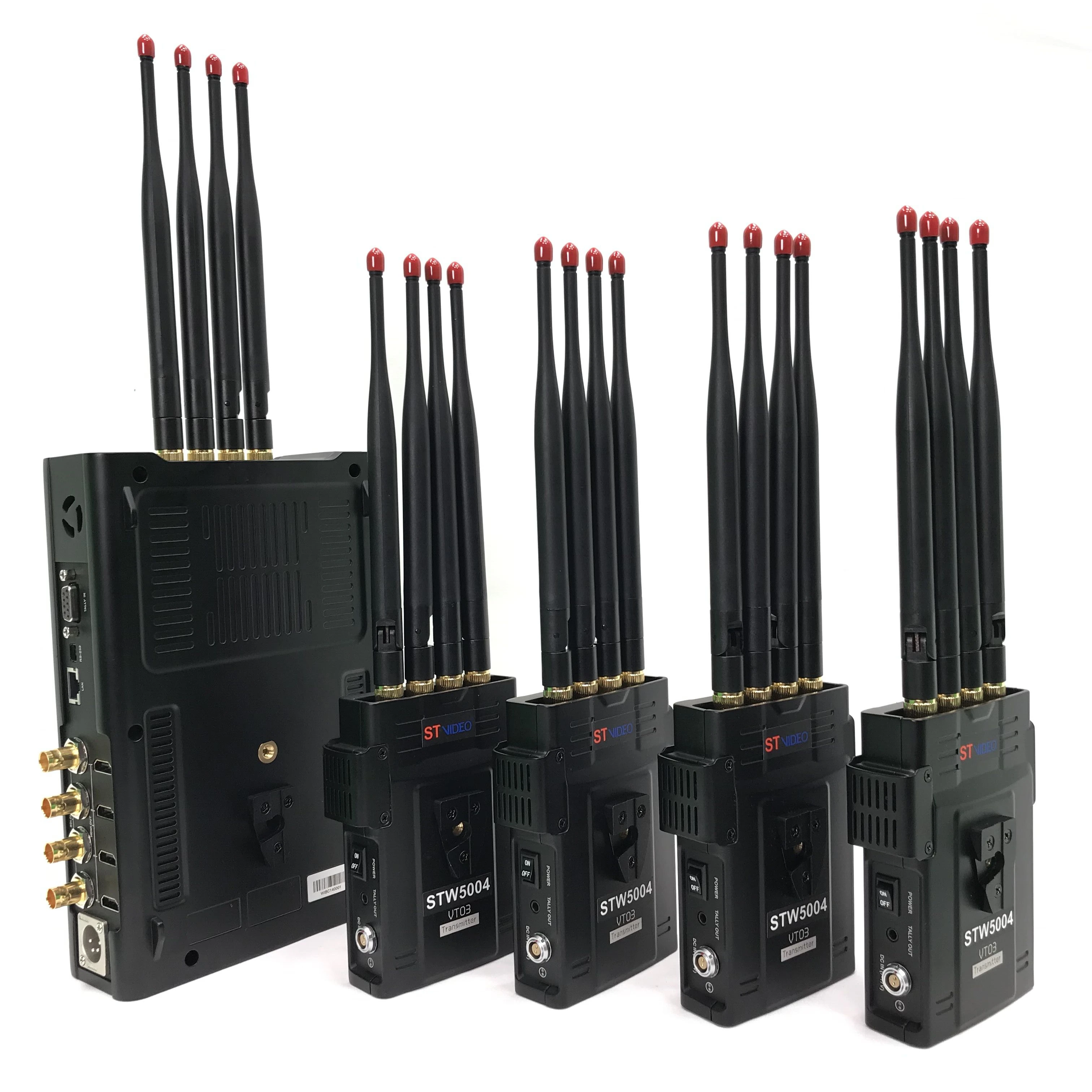 500m  SDI wireless  transmission link system 4TX-1RX