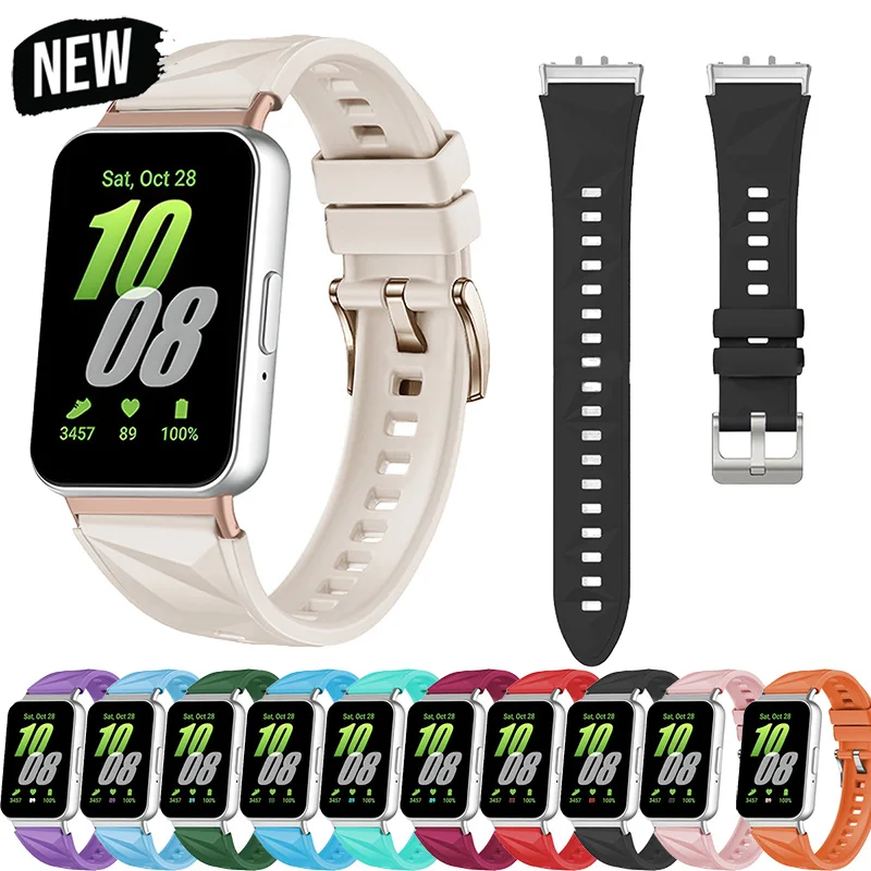 Neues Silikonarmband für Samsung Galaxy Watch Fit 3, Sportarmband, Ersatzarmband, Armband für Galaxy Fit 3, Damenarmband