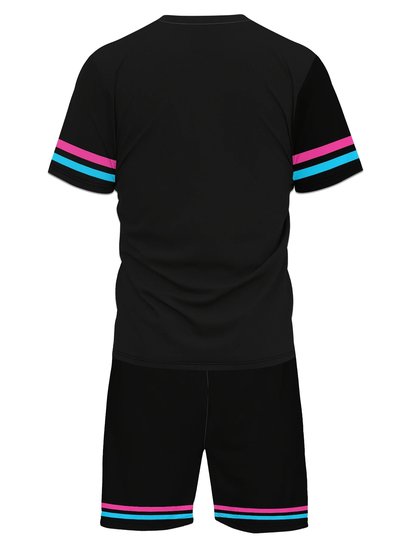 2025 New Men's Miami NO.3 printed casual sports adult basketball jersey Jogging Set image 3