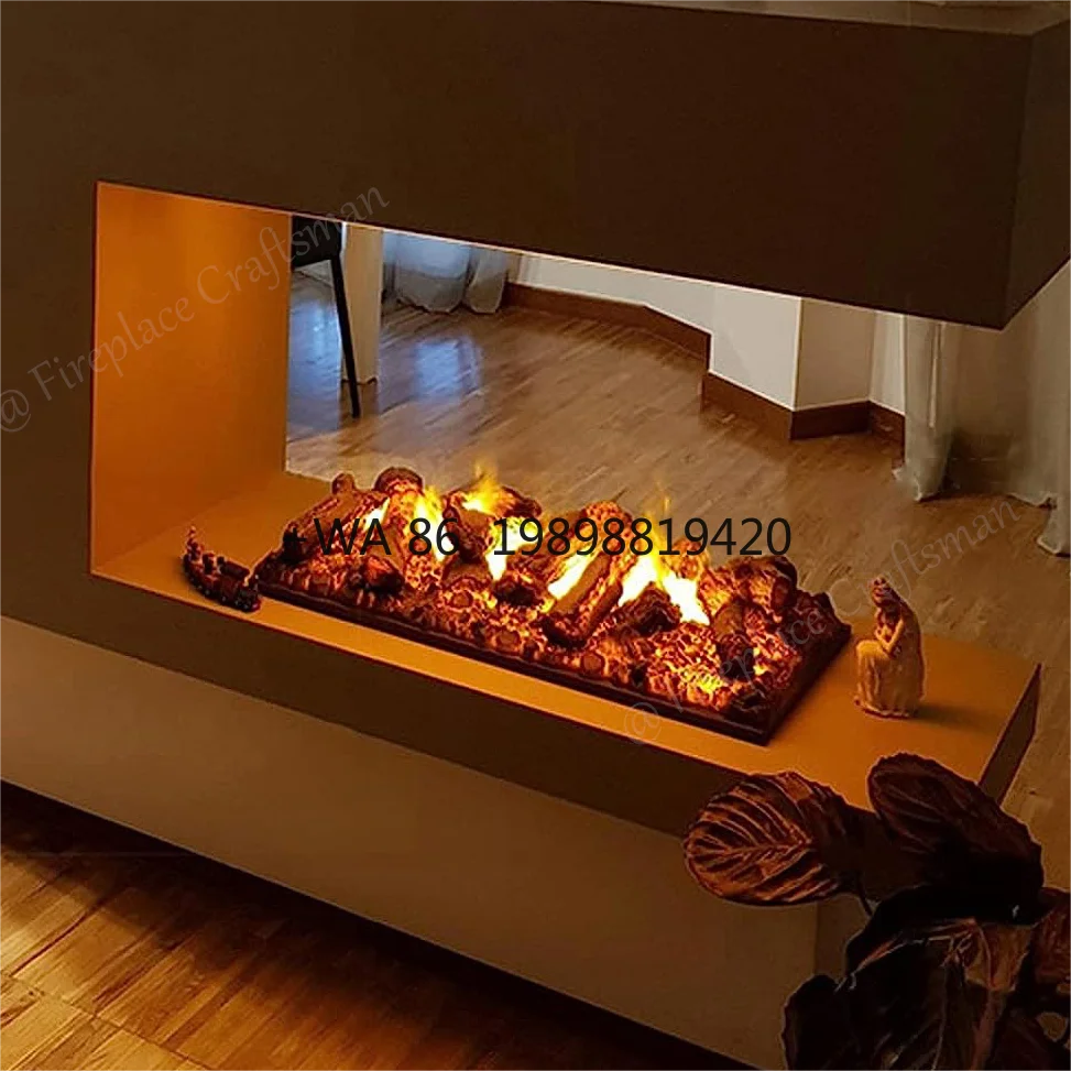

3D-встраиваемый электрический камин с эффектом водяного пара и LED-подсветкой