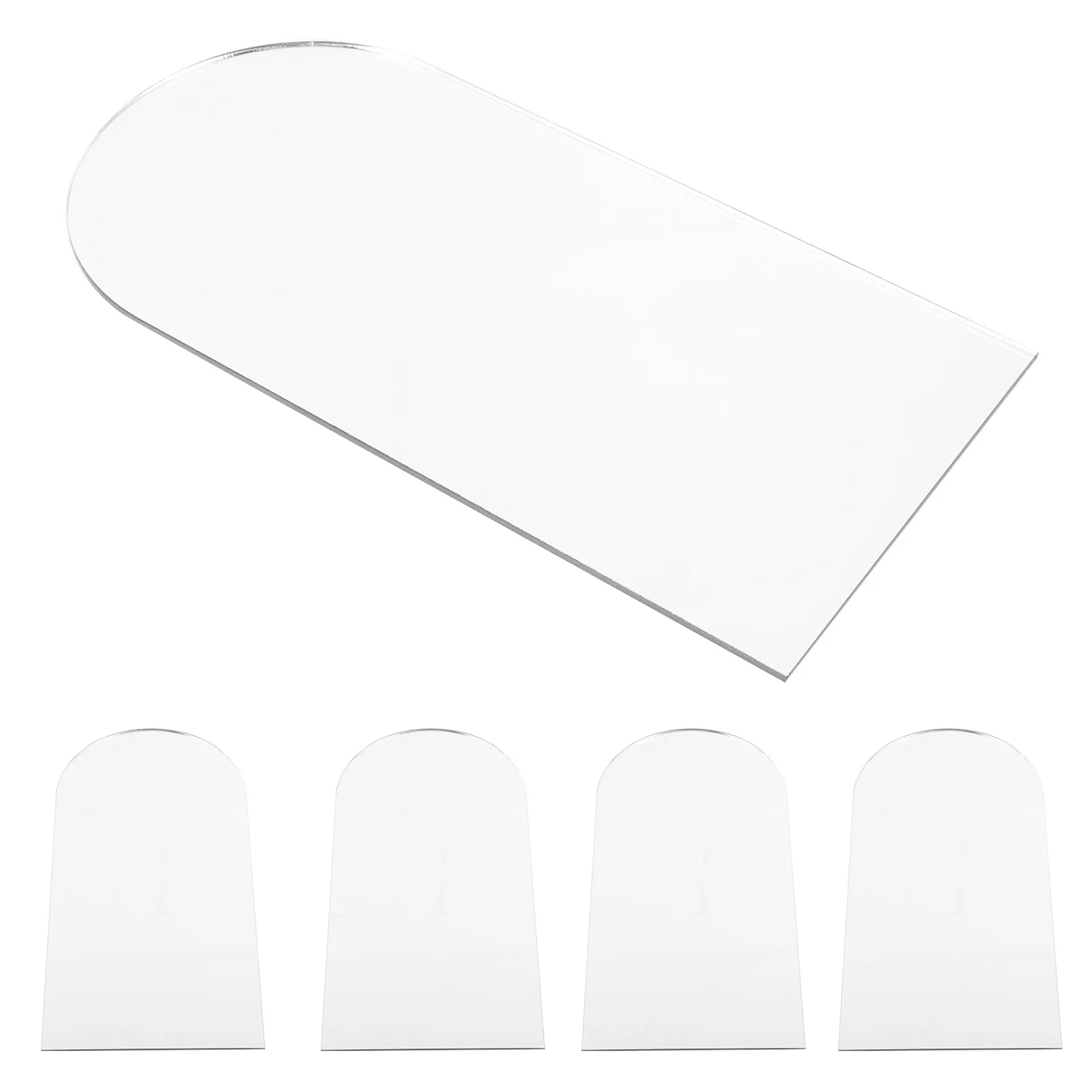 

Набор из 5 акриловых листов неправильной формы для зеркал, декора дома и портативных настольных органайзеров