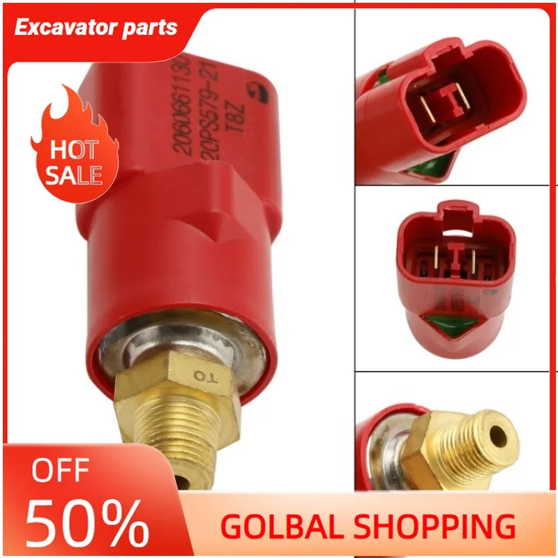 

206-06-61130 Pressure Switch Sensor For Komatsu PC200-7 PC300-7 Excavator #2 E4