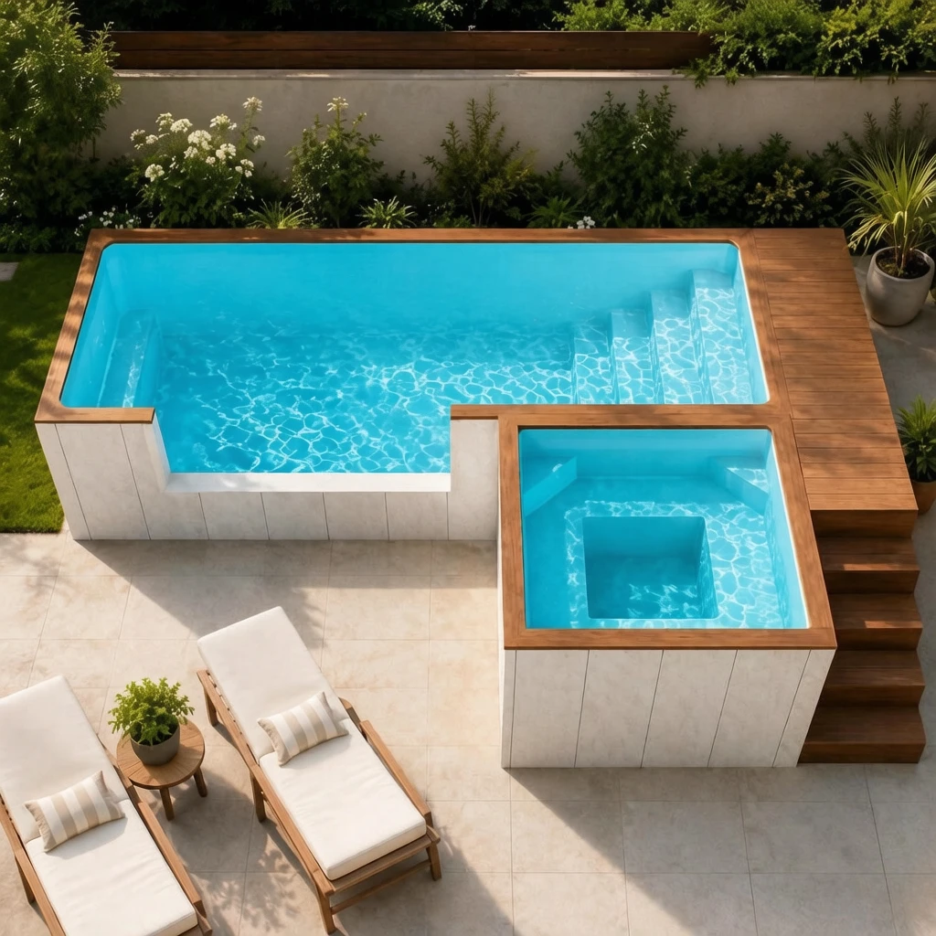 20ft 40ft Garden Backyard Swimming Pool Family Large Outdoor Swimming Pool Customized Container Swimming Pool Factory Price