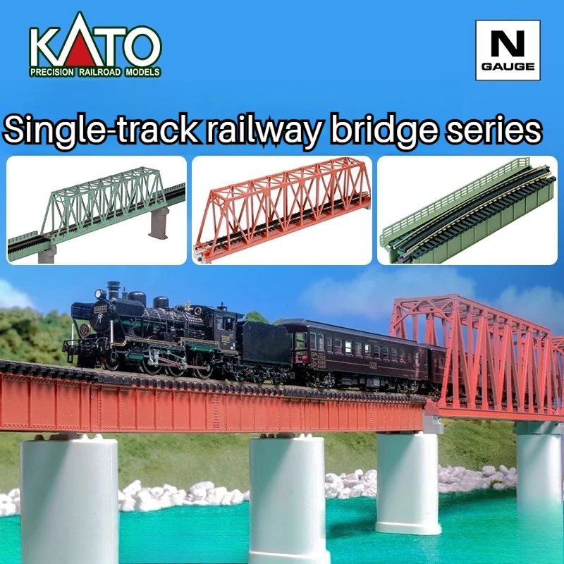 

KATO N Scale Train Track Single Track Railway Bridge Straight Curve Track Bridge Without Pier Sand Table Decoration