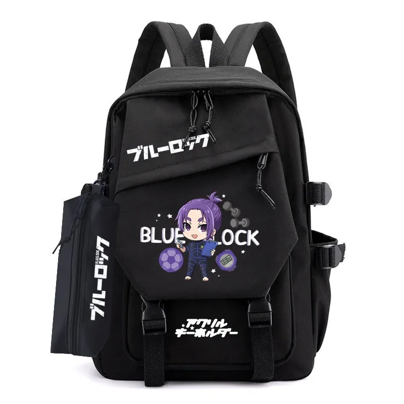 Anime Blue Lock Cosplay Isagi Yoichi Chigiri Hyoma Bachira Meguru Seishiro Nagi Nylon Schattige Etui Campus Rugzak Schooltas