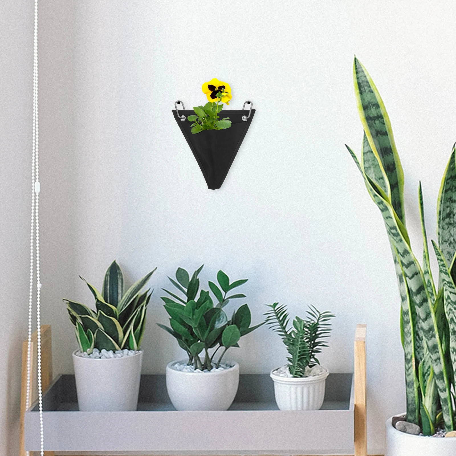 

1Set Wall-Mounted Succulent Plant Bag Durable Non-Woven Fabric Nursery Pouch Space-Saving Grow Planter Indoor Outdoor Gardening