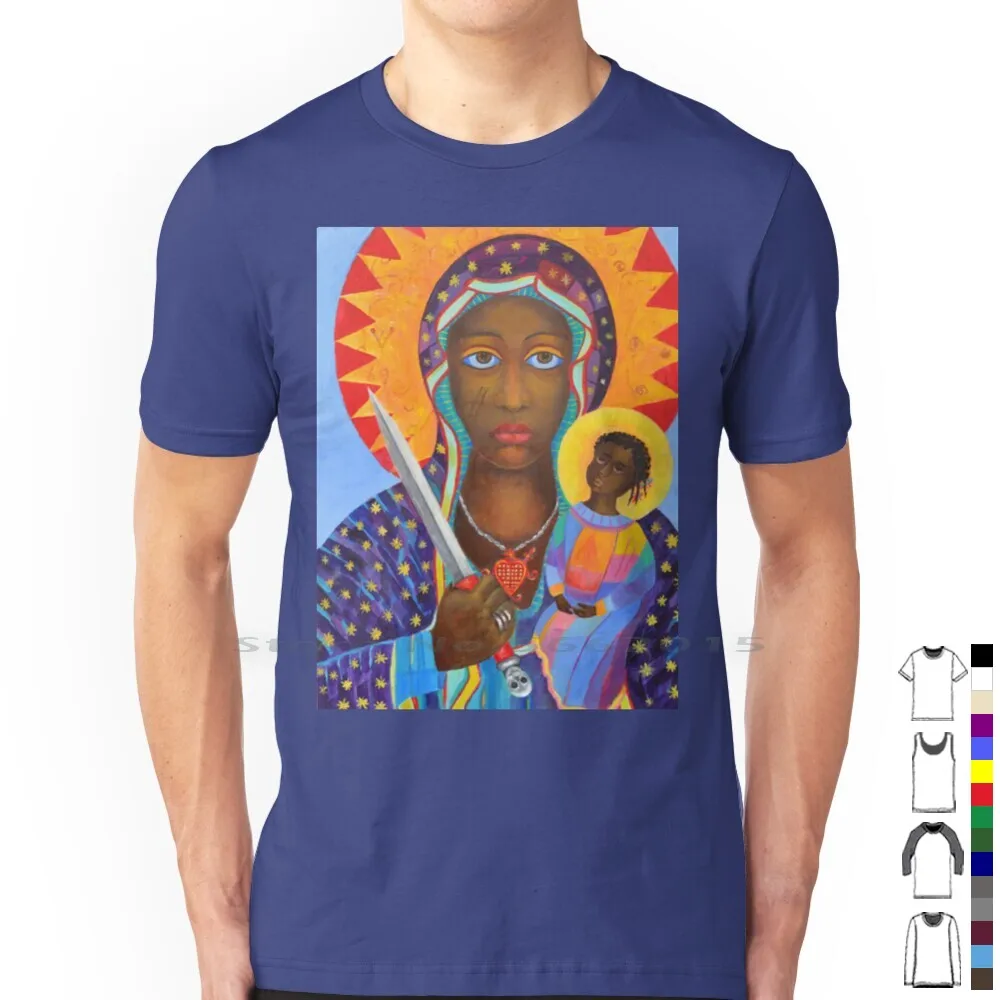 Erzulie Dantor: La Verdadera Representación del Arte Vudú Haitiano en una Camiseta Personalizada