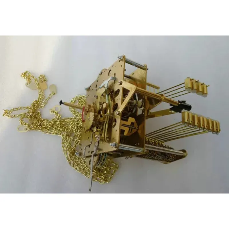 6-Inch 8-tone 12-tone Zipper, Zipper Rope Movement, All-copper Mechanical Music Timekeeping, Floor Clock Movement, Standing