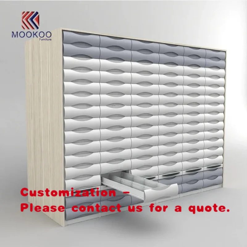 custom.High End 3D Rendering Interior Design Drugstore Drawer Systems Farmacie Shop Display Cabinet