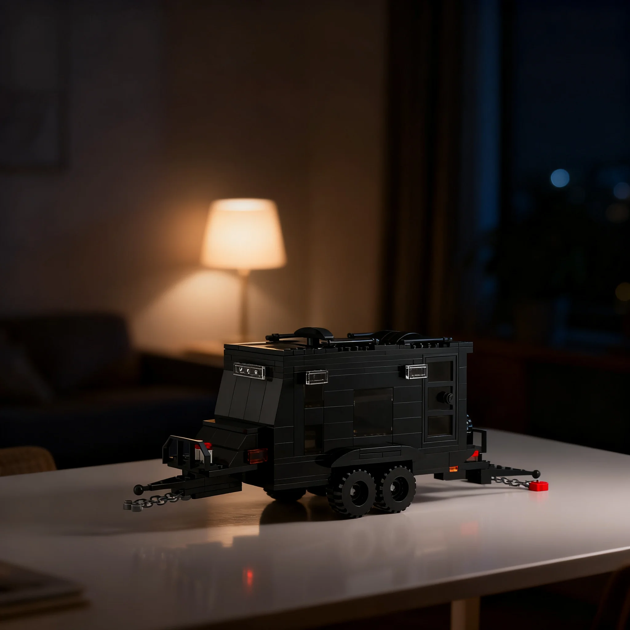 350 шт. MOC City Champions Revive Caravans Bushtamer Модель игрушечных строительных блоков Архитектура Рождественский подарок Коллекция для демонстрации