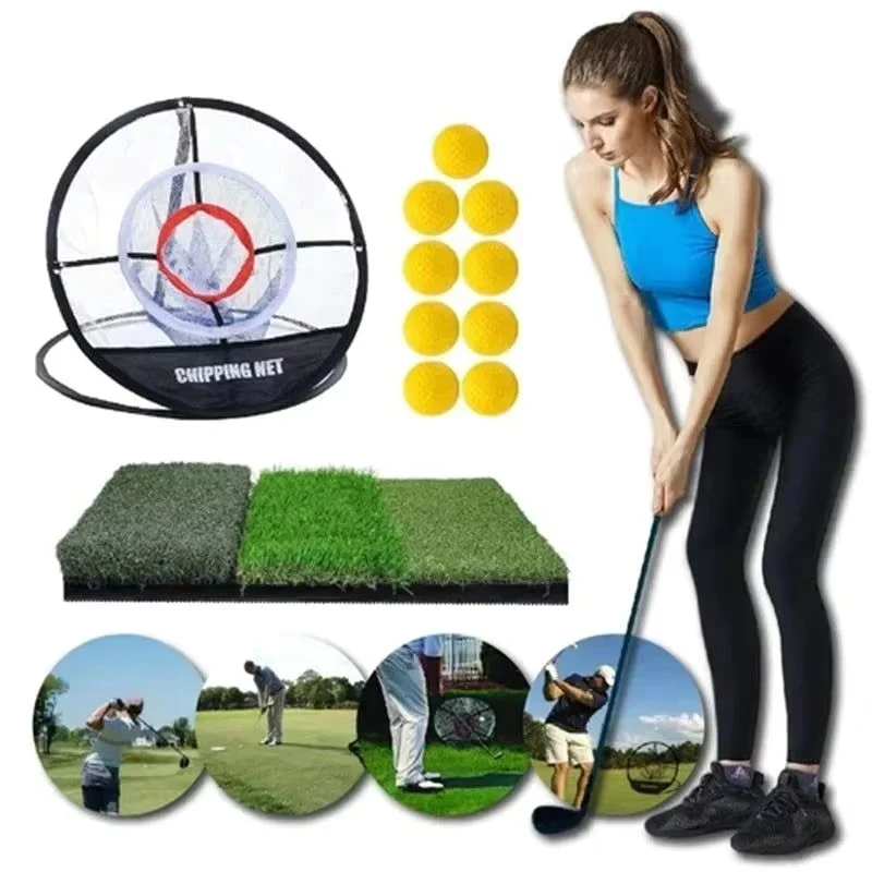 Golf Pop Up Indoor/Outdoor Chipping Net Golf Cut Club Net Practice Net Cutting Rod Practice Net Foldable Golf Pitching Cages