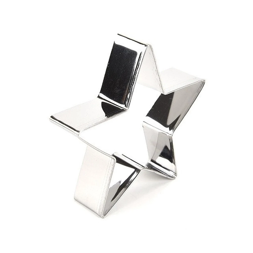 Creative Cake Decorating Tool Cookie Shaper 8.5*8.5*2cm Star Cake Ring Handmade Touch Rust Resistant Dishwasher Safe