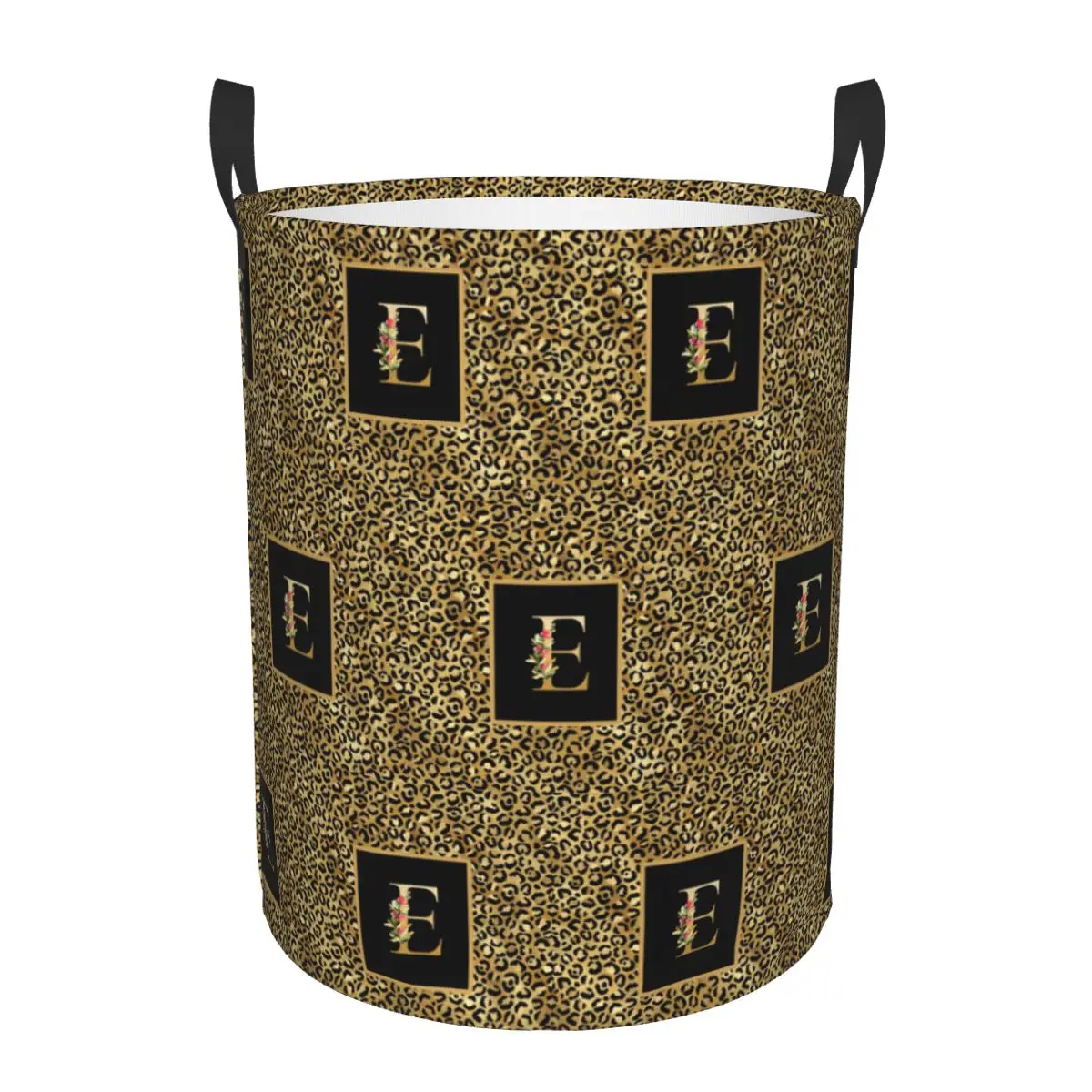 Leopard Pattern Letter Laundry Hamper Large Clothes Storage Basket Toy Bin Organizer for Nursery