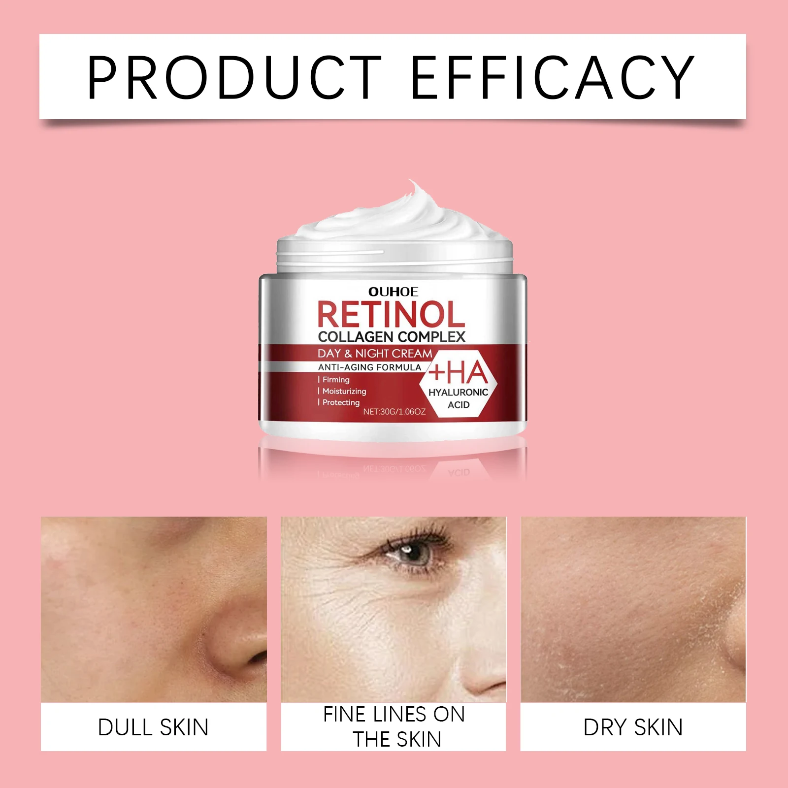 OUHOE フェイスモイスチャライザー 引き締めスキンケア 連続保湿をロックする 繊細な質感 迅速な吸収 快適な使用感