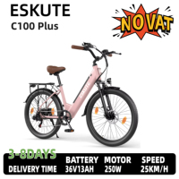 Eskute C100 Plus Adult Electric Bicycle 250W City Ebike 36V 13Ah E-Bike 26-Inch Tire Commuting Electric Bicycle