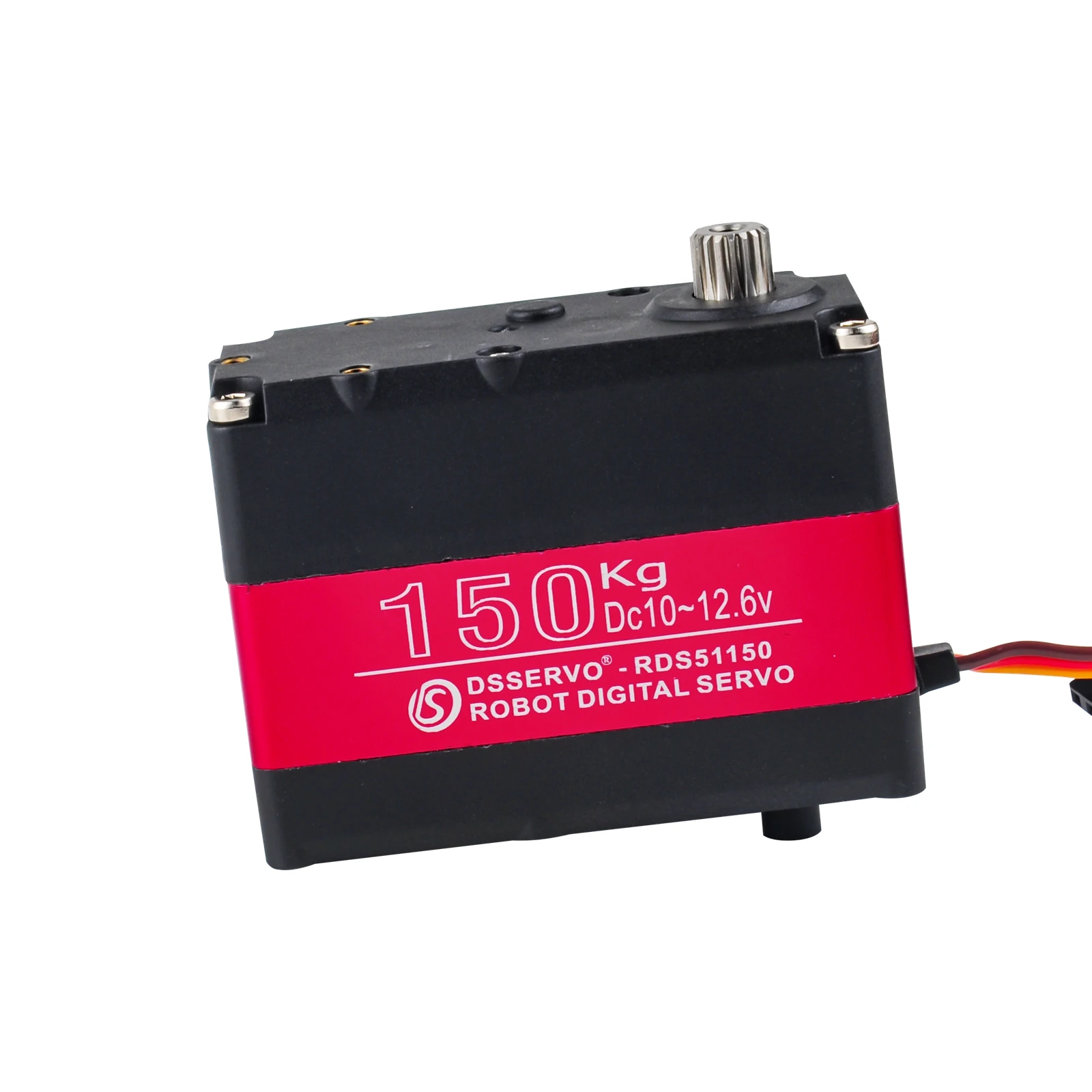 Servo robotico a doppio albero servo digitale ad alta tensione da 150 kg RDS51150 12 V con staffa di montaggio a U 180/270 gradi