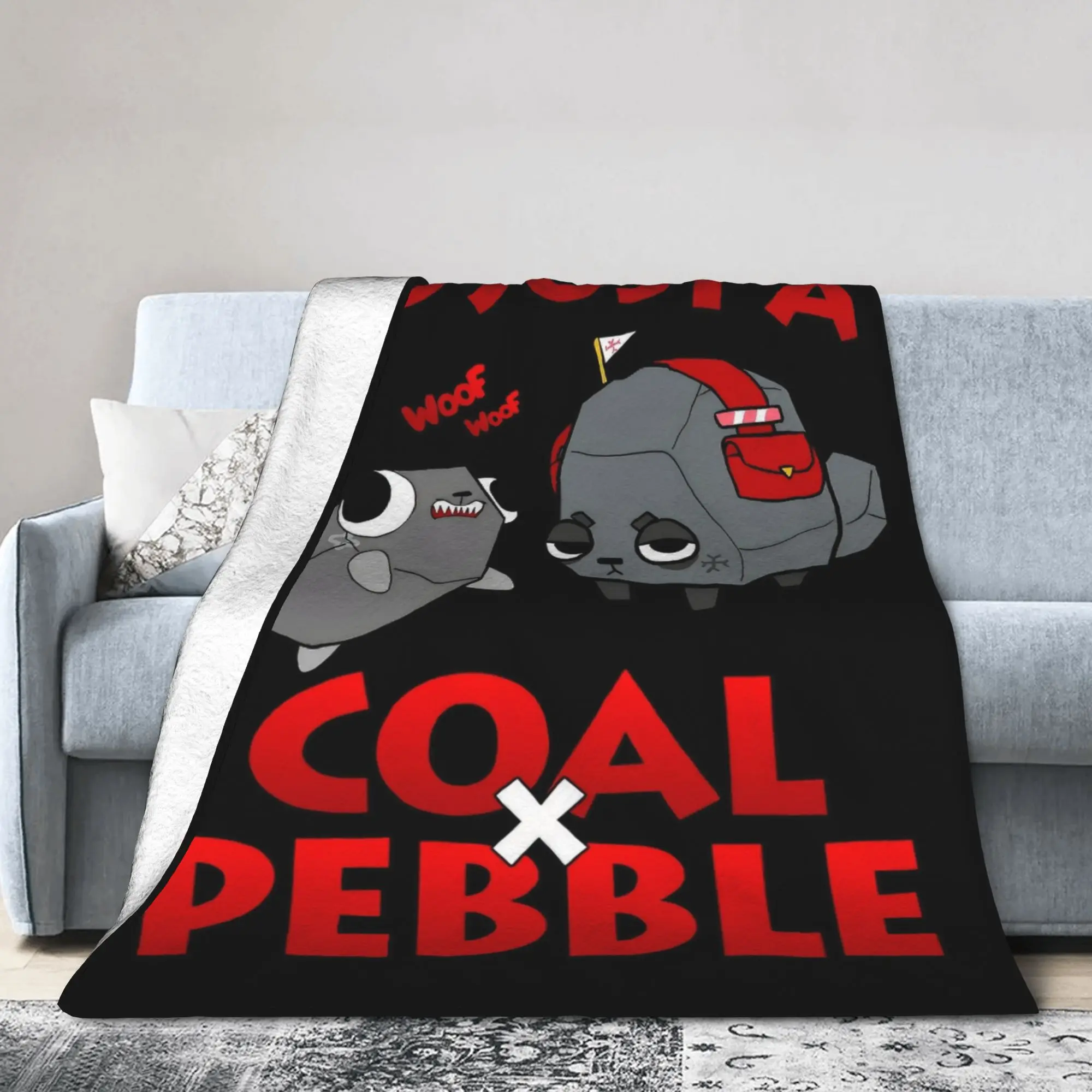 

Dandys World Cartoon Retro Game Pebble Blanket Flannel All Season Portable Soft Throw Blankets for Home Couch Bedspread