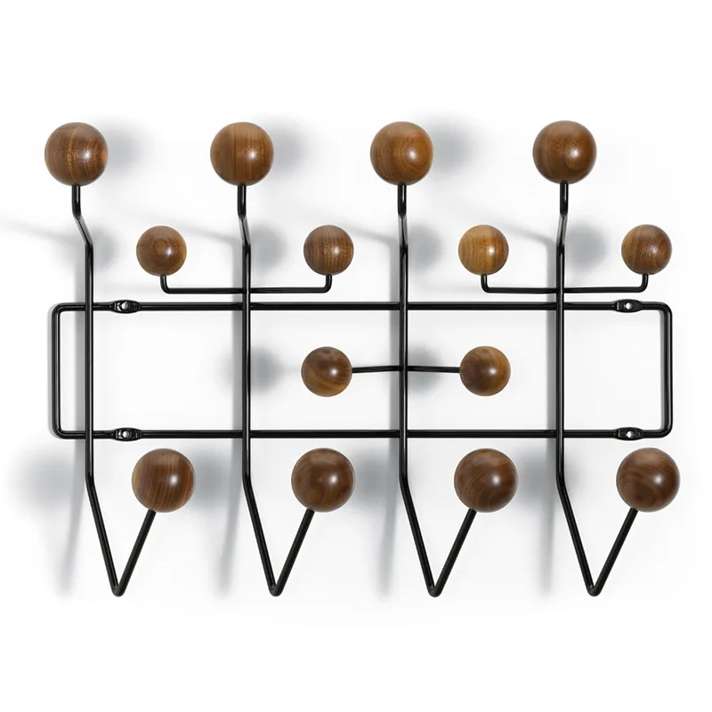 Walnut Coat and Hat Stand A Large Number of Spot Kindergarten Project Decoration Simple Hook