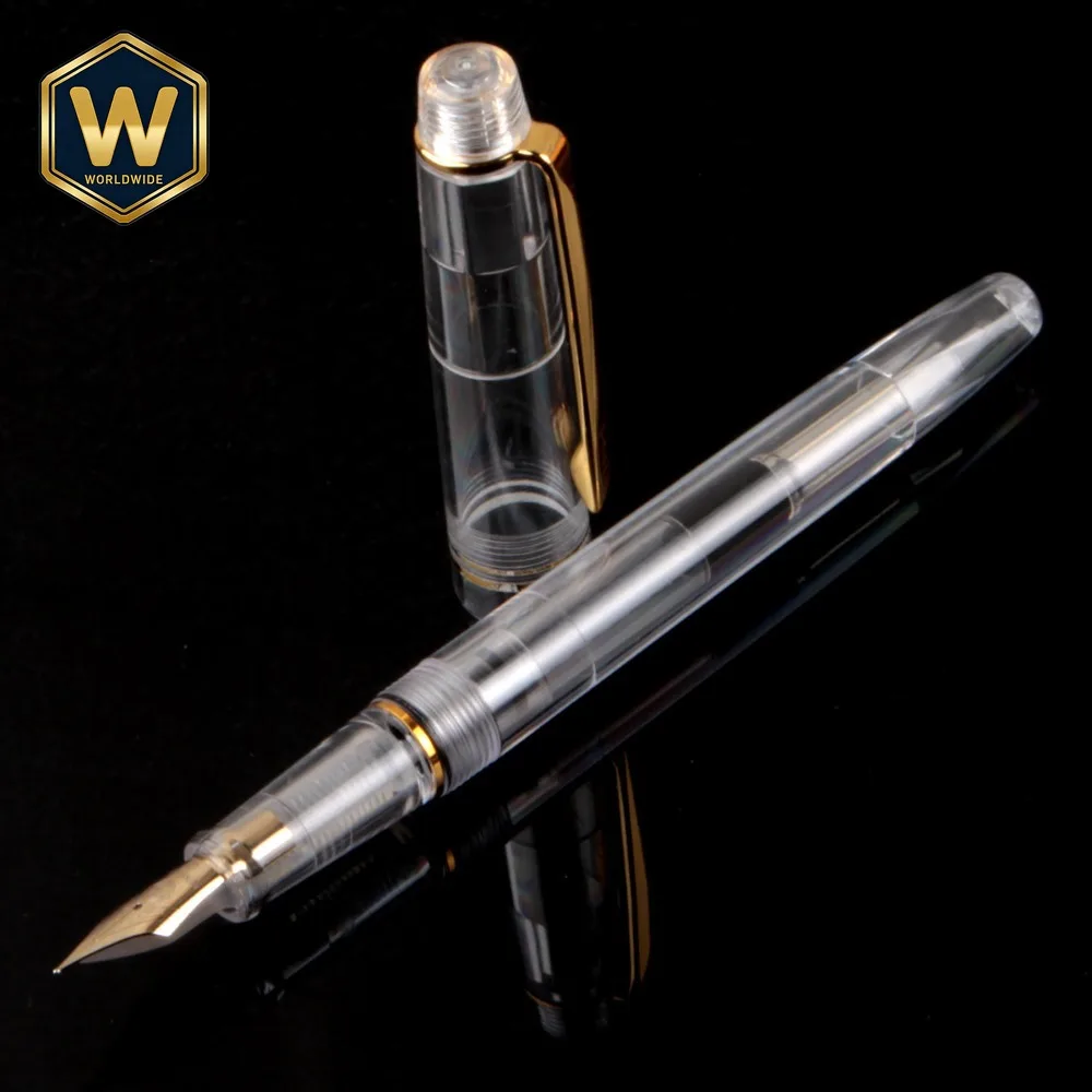 Eternal  Pen Transparent Color Barrel Color Ink Filling Imperial Nib Extra Fine Calligraphy Practice Replaceable Ink Cartridge