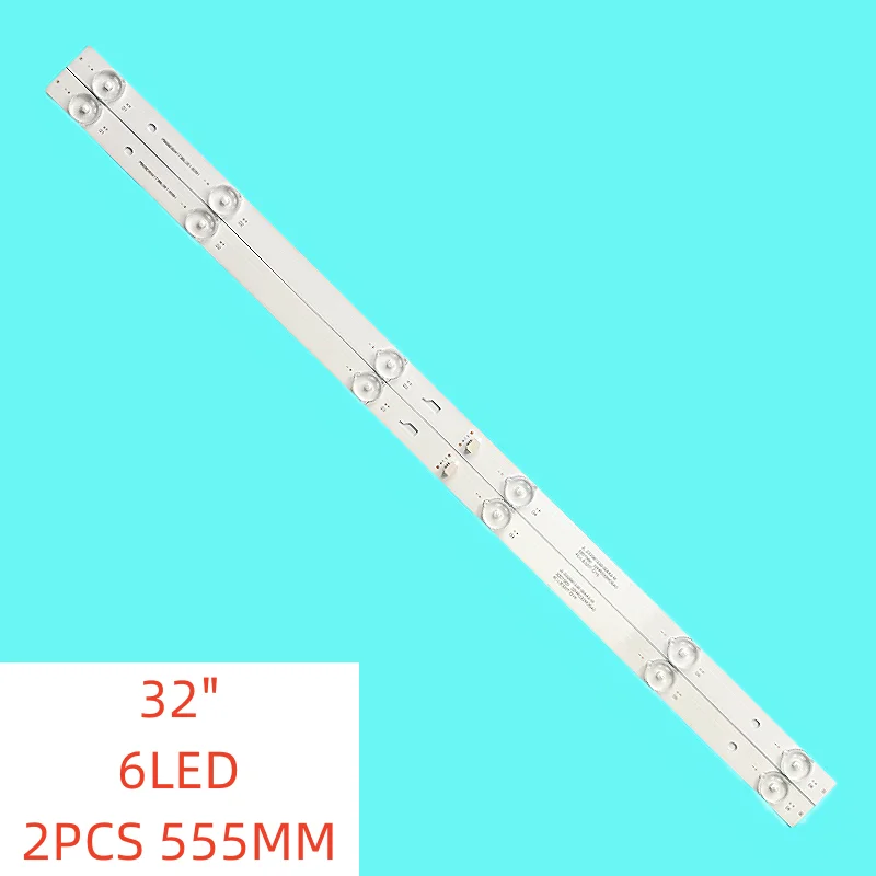 

2pcs 6lamp New LED Backlight Strip for JL.D32061330-004AS-M 4C-LB320T-JF3 H32B3913 THOMSON 32HS3013 W32H W32S 32HP100 LVW320CSDX