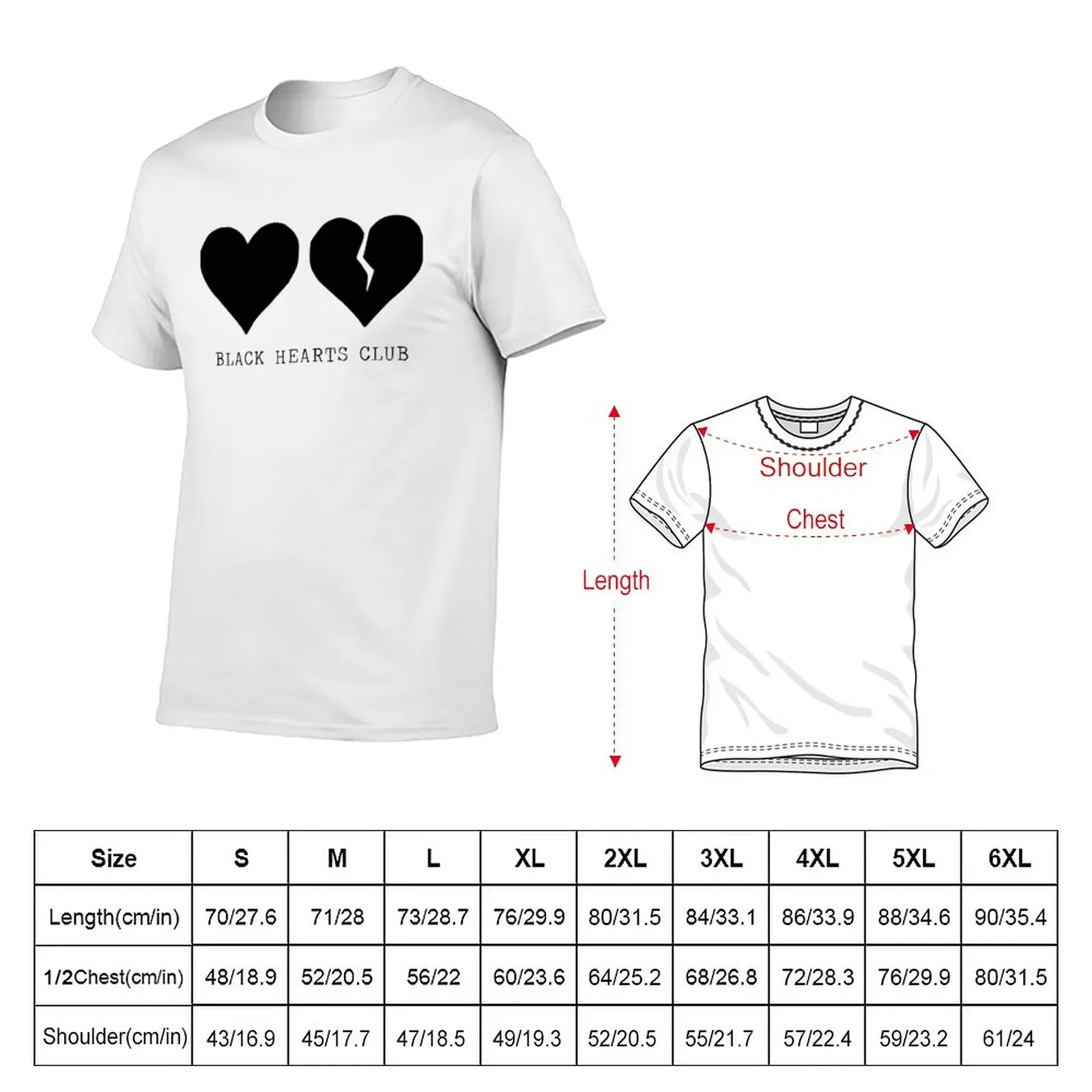 yungblud black hearts club T-Shirt Short sleeve tee quick-drying hippie clothes Short sleeve tee men